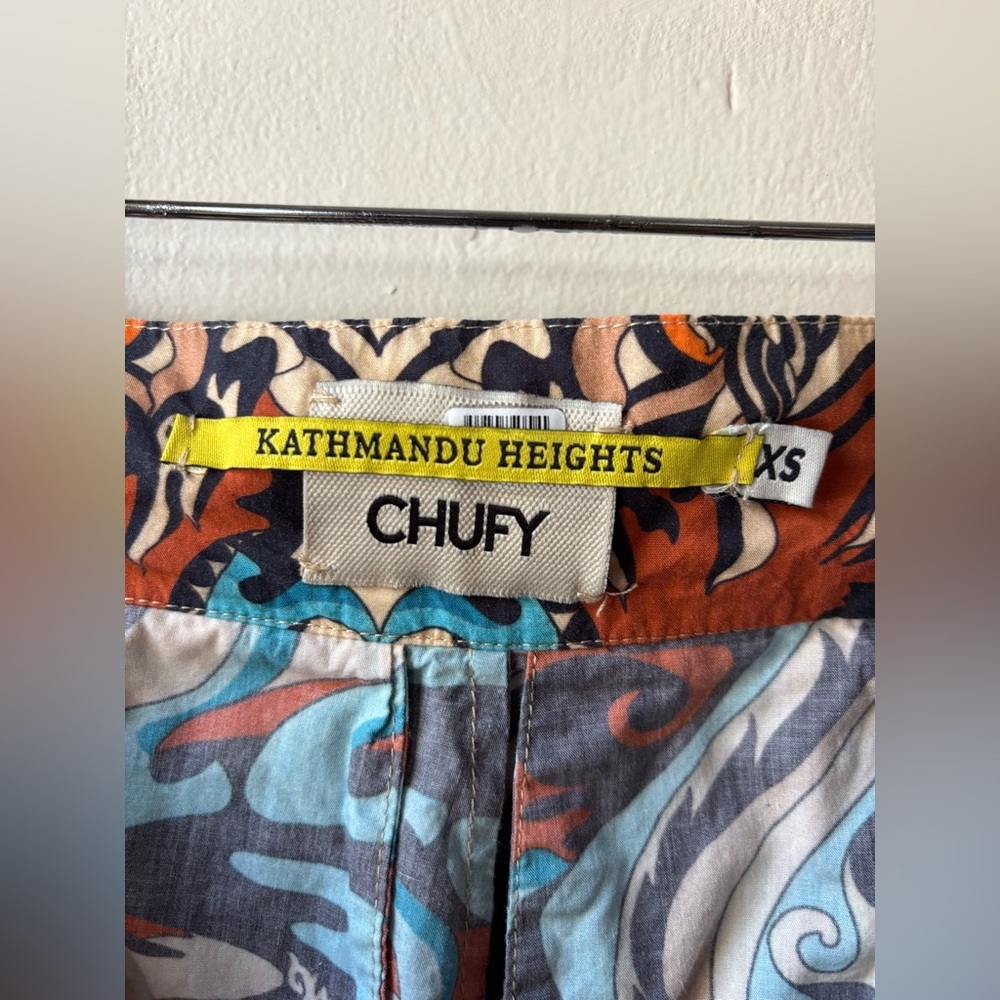 CHUFY KEKET Shorts Extra Small Kathmandu Heights Brown Orange Blue EUC boho - Picture 8 of 8